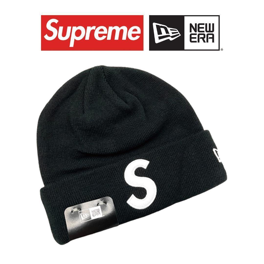新品/正規品】SUPREME x New Era S Logo ビーニー 黒 (Supreme/ニット