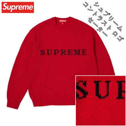 RA レッド（赤）系 Supreme(シュプリーム) ニット・セーター(メンズ