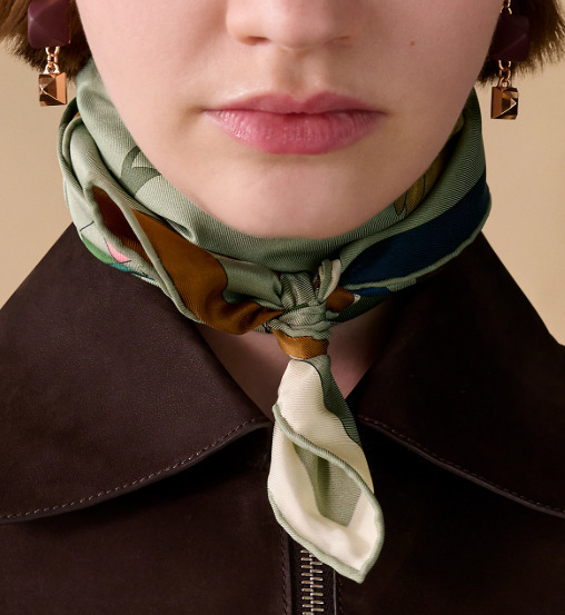 知と美が交差する一枚】HERMES カレ70 華麗なるイリュージョン (HERMES