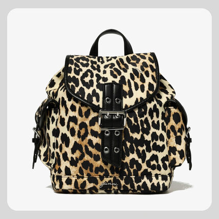 レオパード マルチカラー Ganni(ガニー) バックパック・リュック