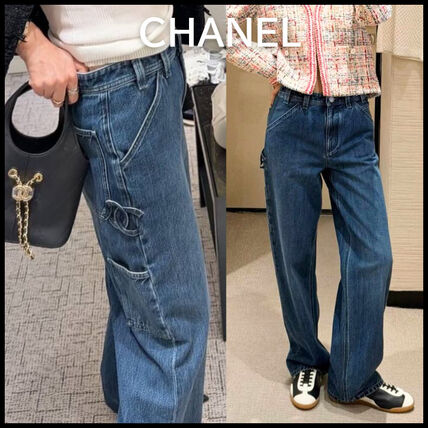 ジェニー着用☆注目アイテム【CHANEL】デニムパンツ CCロゴ (CHANEL