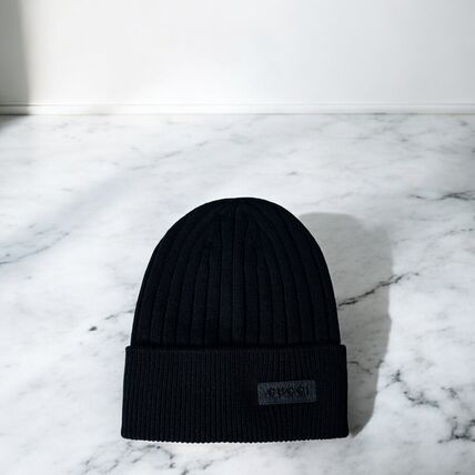 GUCCI / グッチ ◇モヘア シルク GG ニット帽 ブラック M 黒 GUCCI