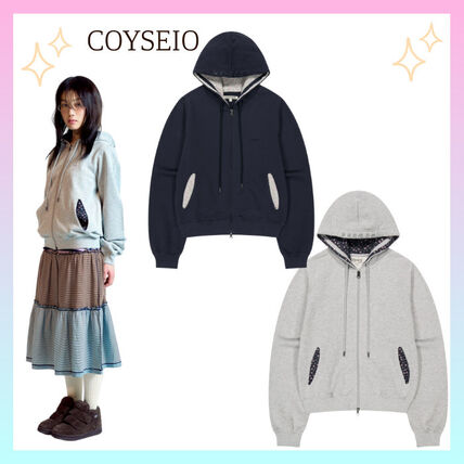 グレー（灰色）系 COYSEIO(コイセイオ) パーカー・フーディ(レディース