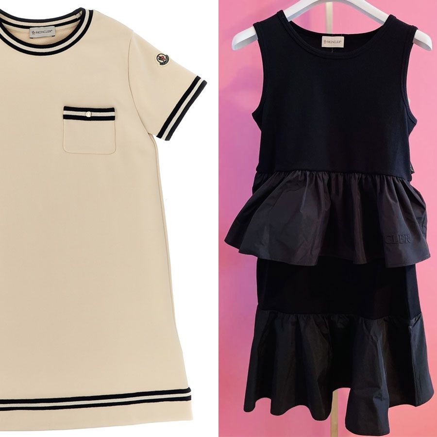 モンクレールキッズワンピース：大人もOKサイズは2万円台から・日本未