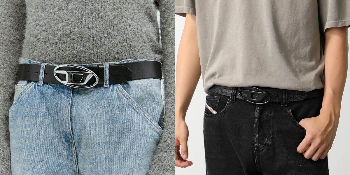 DIESEL (ディーゼル) のロゴ入りベルト『B-1DR』がSNSで話題！【BUYMA】