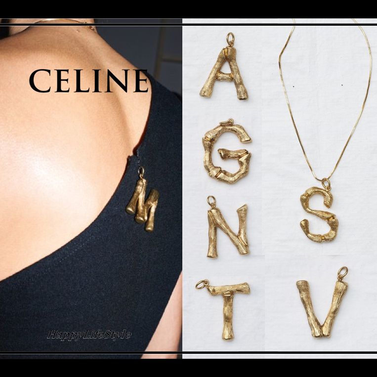 ランウェイ登場モデル◇Alphabet ペンダント トップ◇CELINE (CELINE