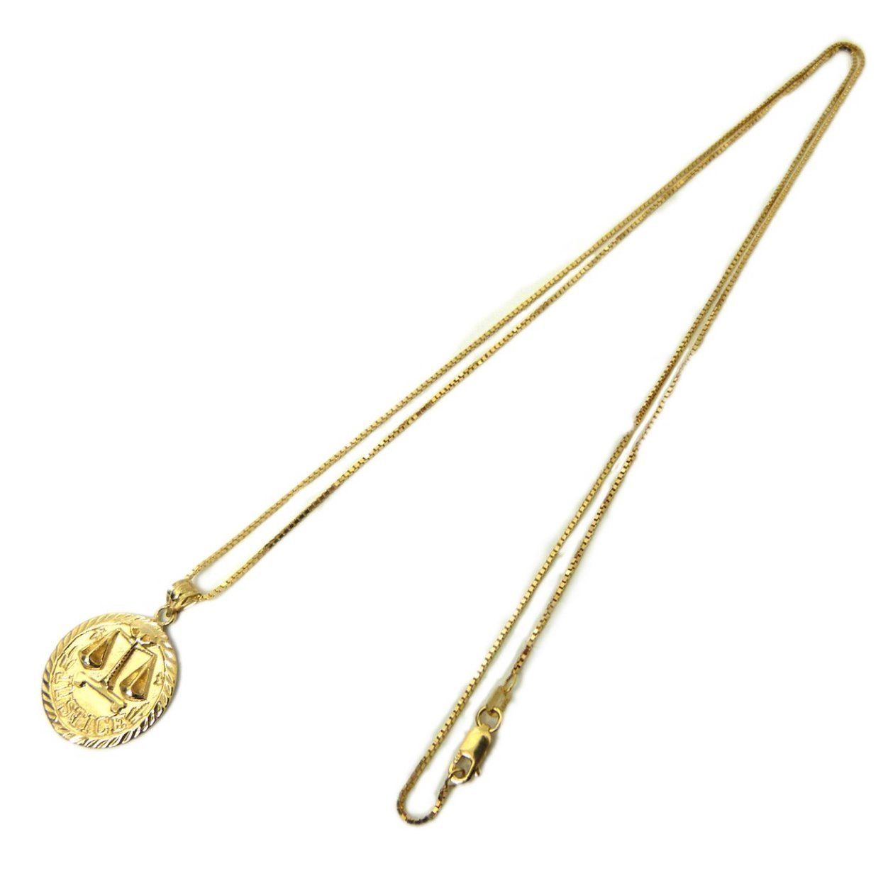 SS18 Supreme Justice 14K Gold Pendant シュプリームネックレス