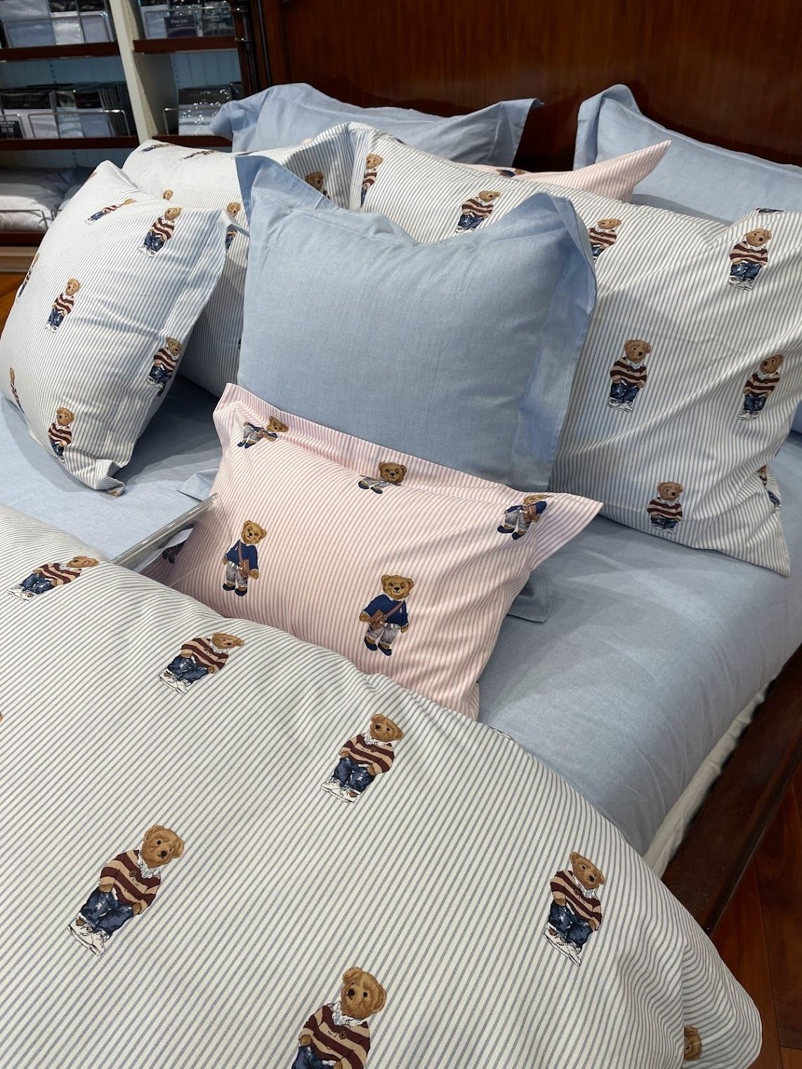 ☆2点セット☆ラルフローレン☆POLOベアー☆枕カバー布団カバー