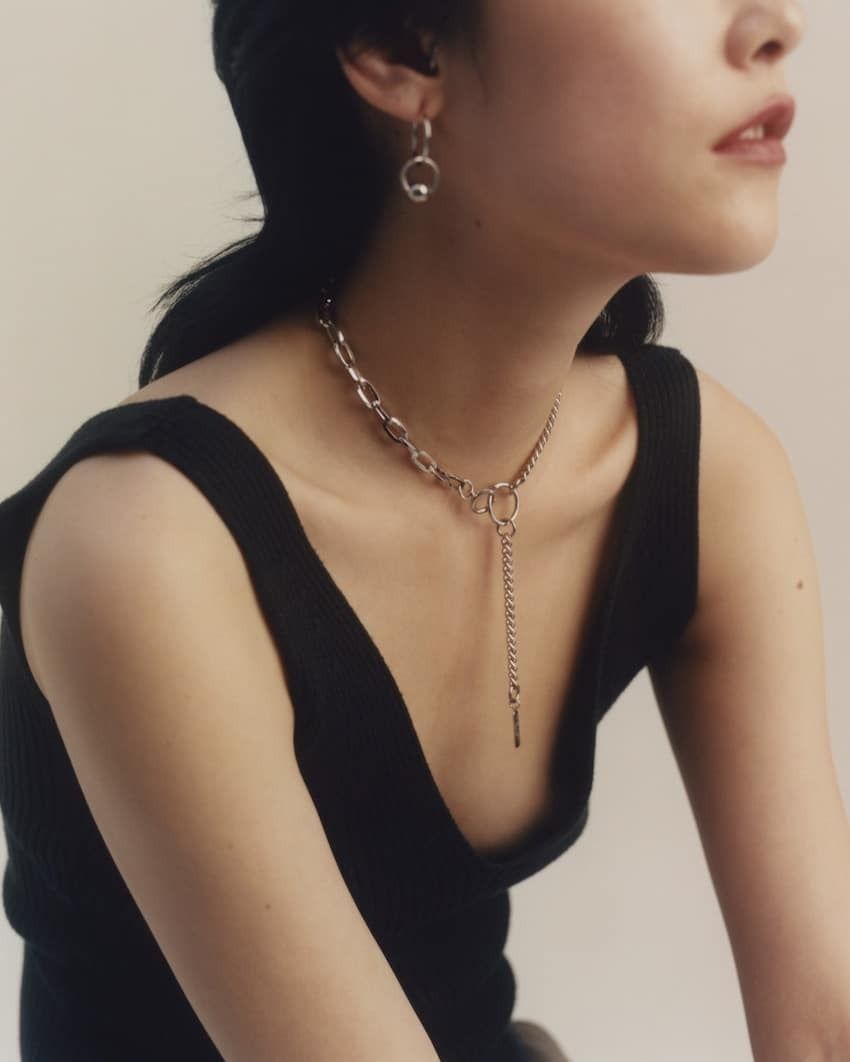 Justine Clenquet シルバーチョーカー 国内発送 (Justine Clenquet