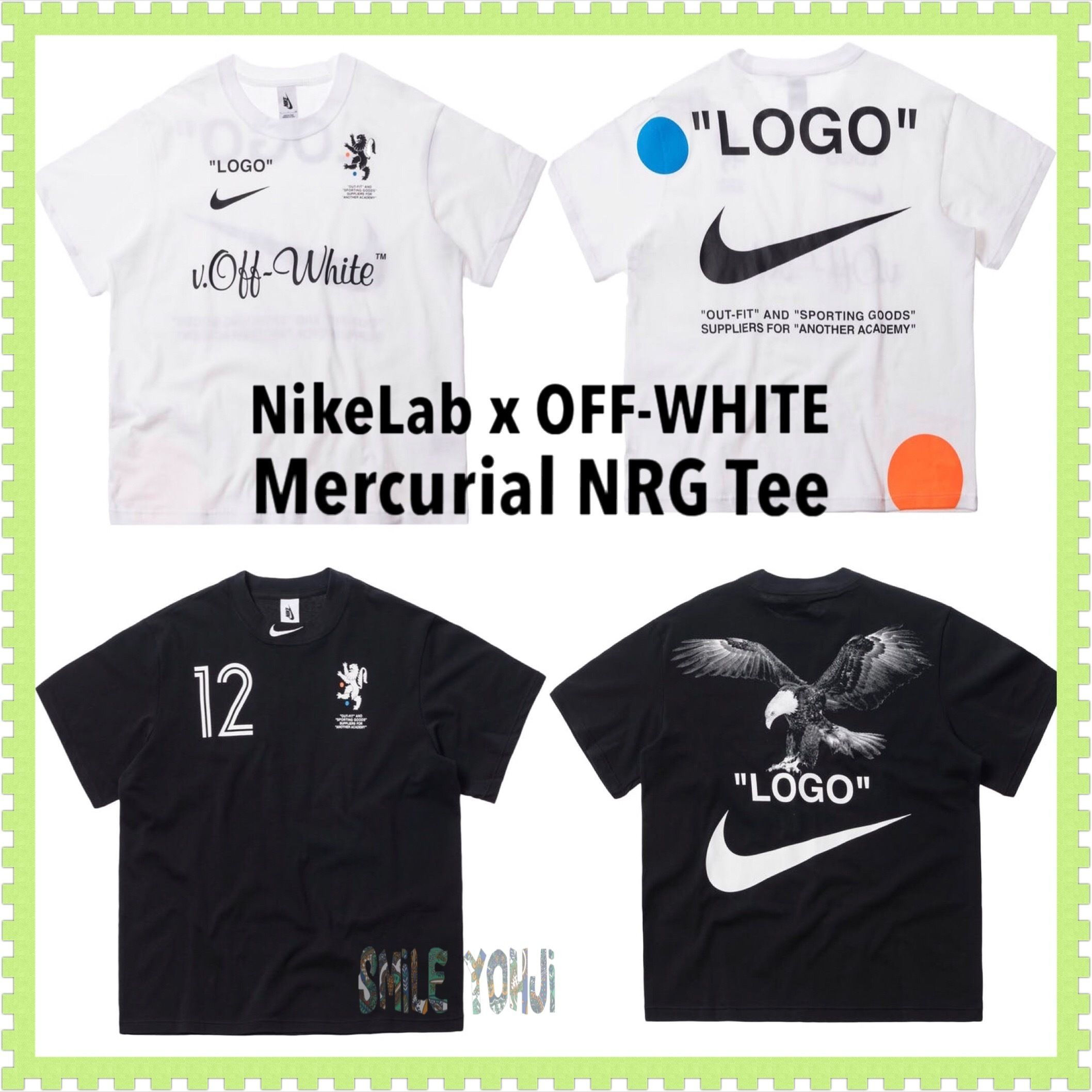 ☆入手困難☆NikeLab x OFF-WHITE Mercurial NRG Tee (Off-White/T