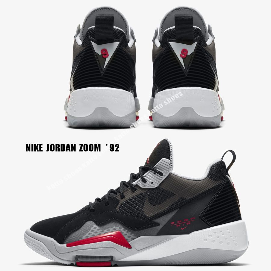 NIKE☆JORDAN ZOOM 92☆黒/UNIVERSITY RED/ANTHRACITE/SKY GREY (Nike