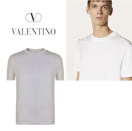 ☆Valentino☆ ロックスタッズ Tシャツ ホワイト (VALENTINO/Tシャツ