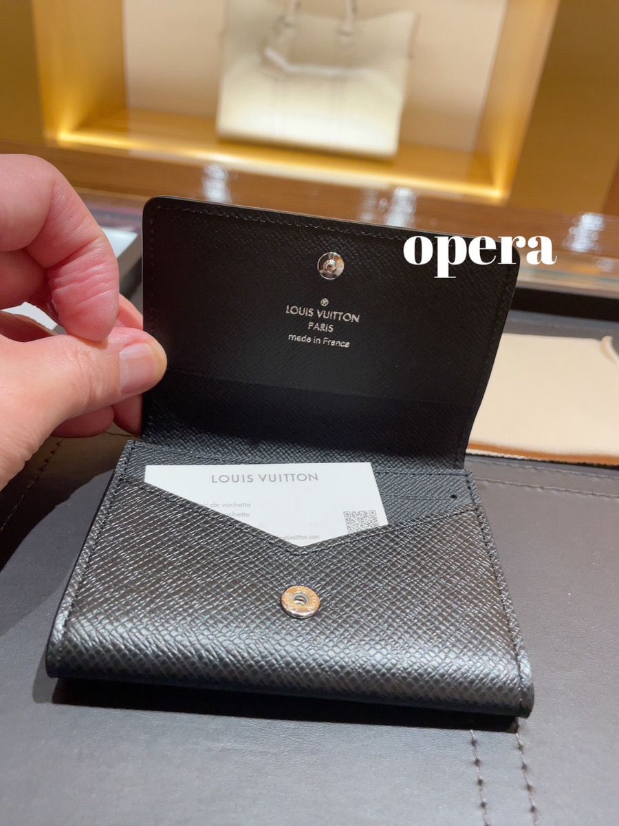 国内即発 人気 カードケース ルイヴィトン 名刺入れ タイガ 黒 (Louis