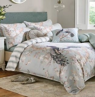 ローラアシュレイ リバーシブル布団カバー枕カバーセット ダブル