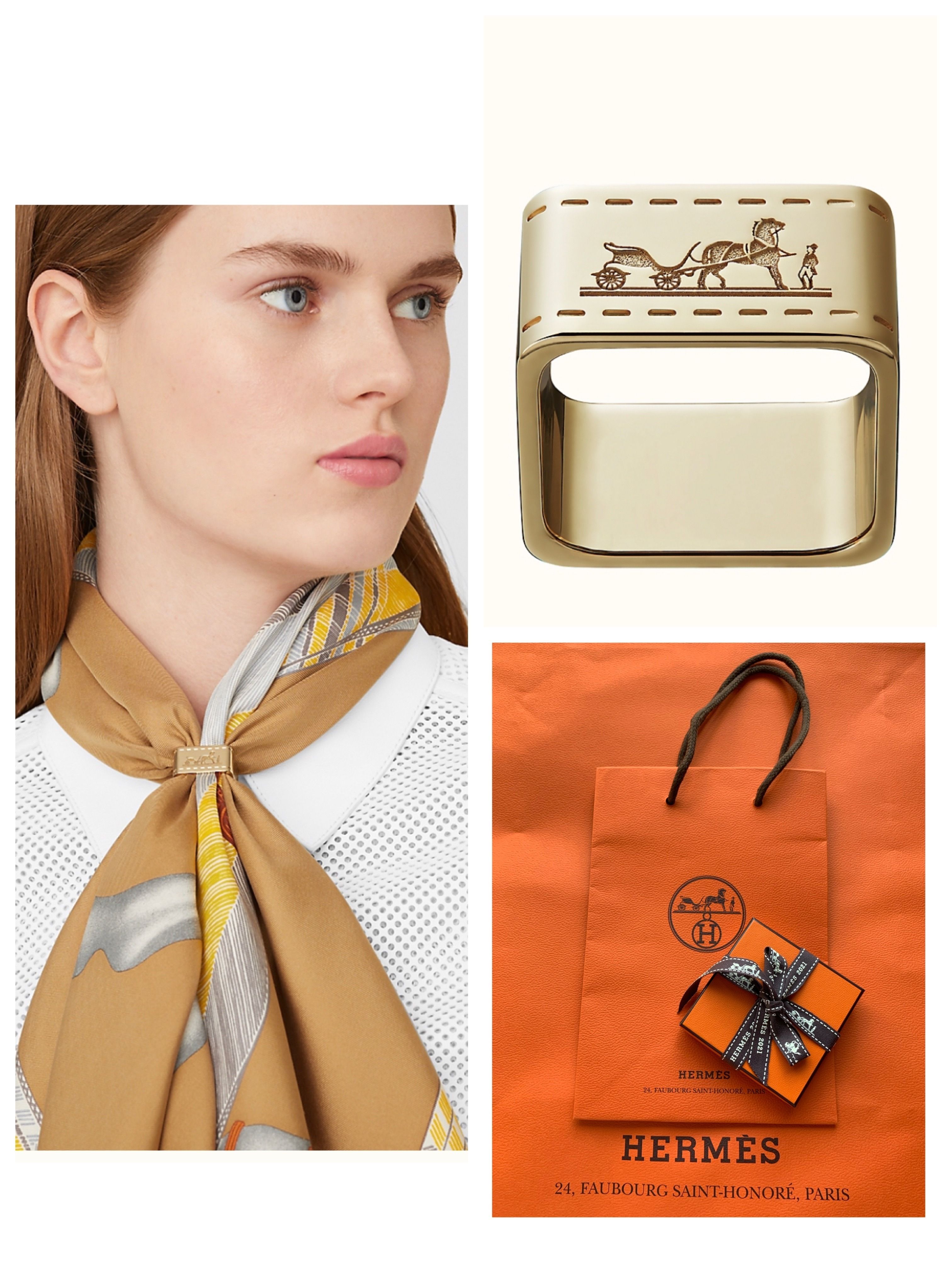 国内即発送】エルメス スカーフリング☆ゴールド (HERMES/ファッション