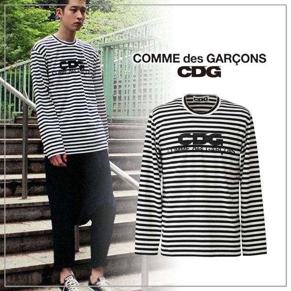 COMME des GARCONS】コムデギャルソン CDG ボーダー ロンT (COMME des