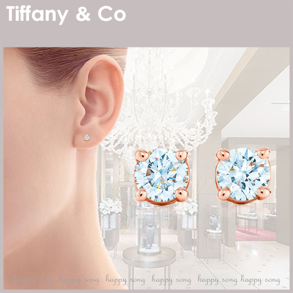 ティファニー ソリティア ダイヤモンド スタッドピアス 0.22 (Tiffany