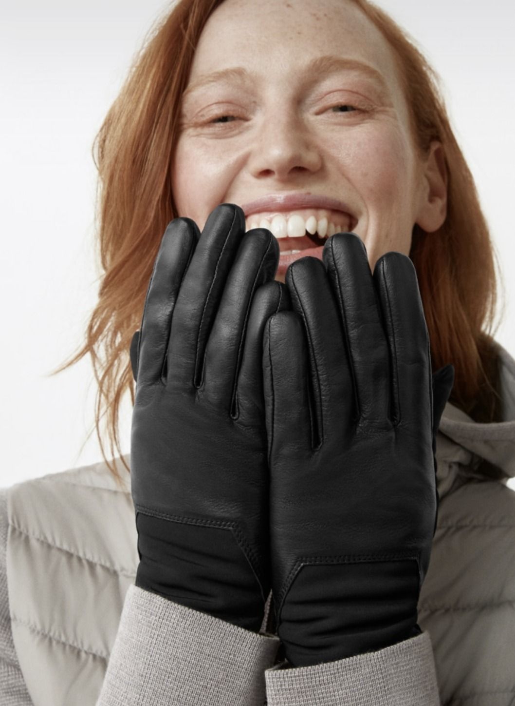 カナダグース☆レザー手袋 Mixed Media Glove スマホ操作OK! (CANADA