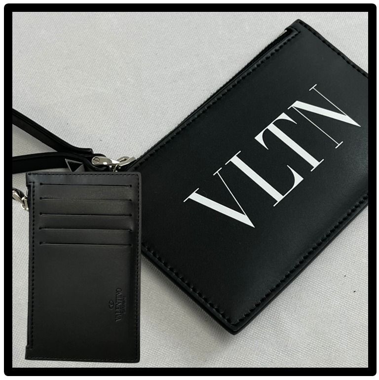 ☆送料・関税込VALENTINO☆VLTN ロゴカードケース☆正規品