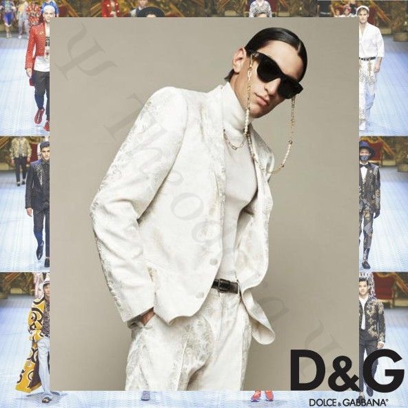 Dolce & Gabbana フローラルジャカード カジノフィット スーツ (Dolce