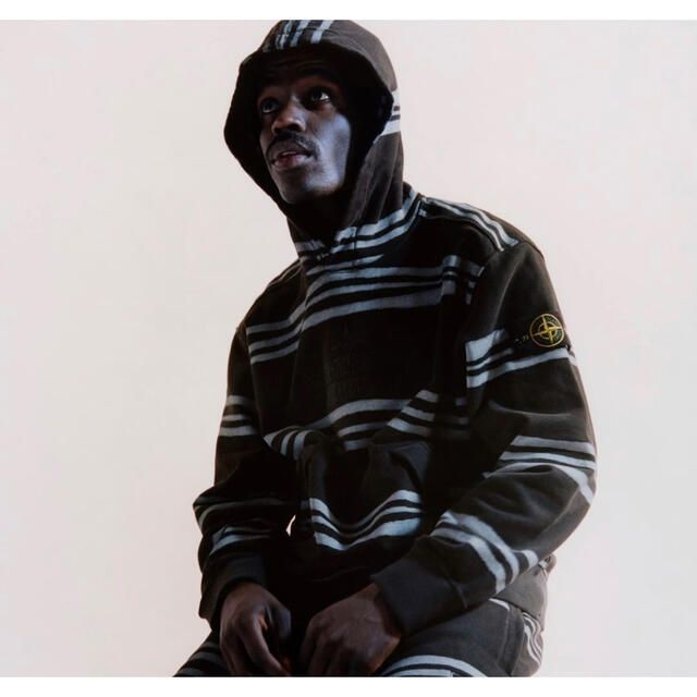 Supreme Stone Island Warp Stripe Hooded Sweatshirt フーディ