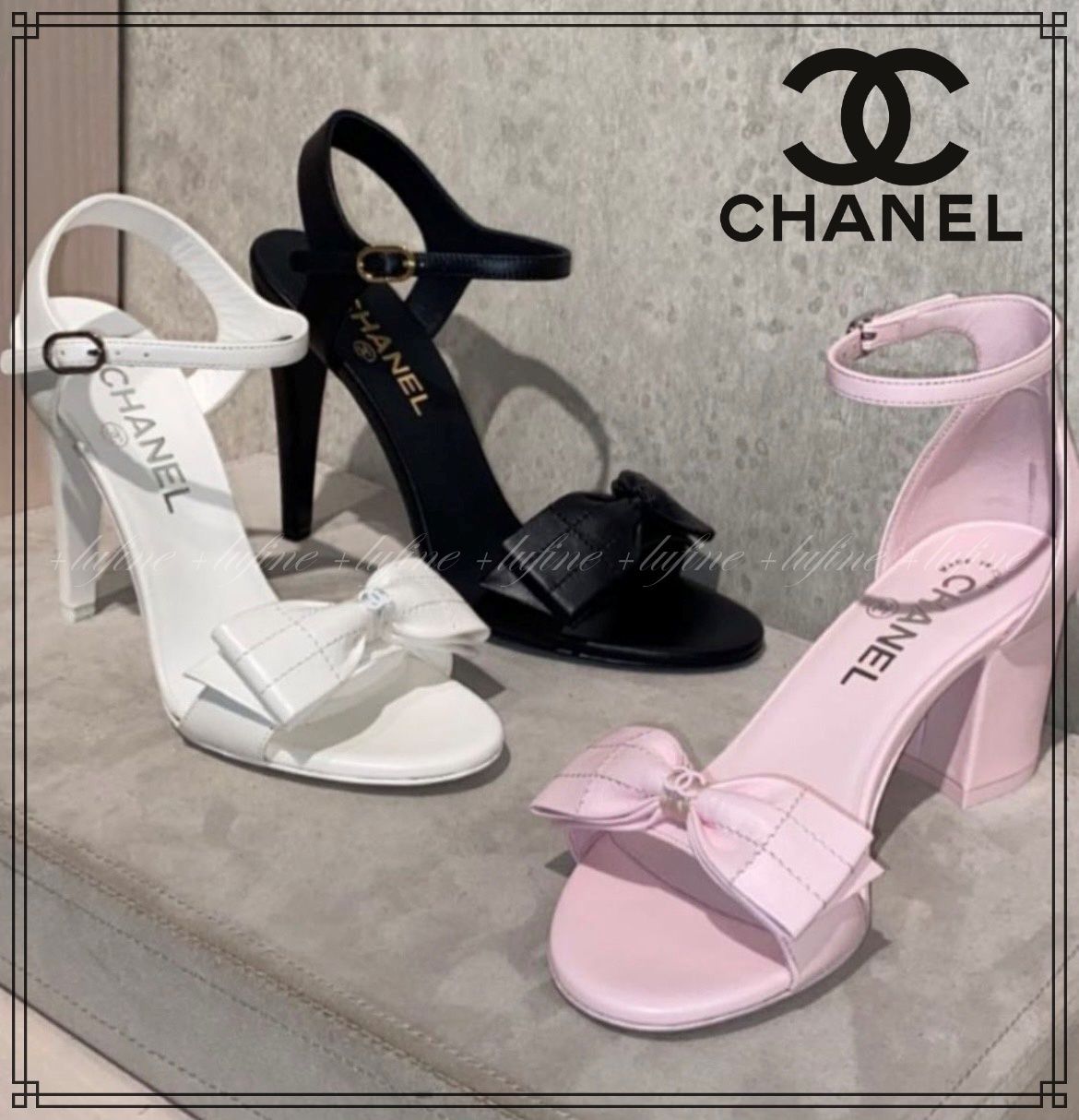 デートにピッタリ♪】シャネル ストラップ リボン サンダル (CHANEL
