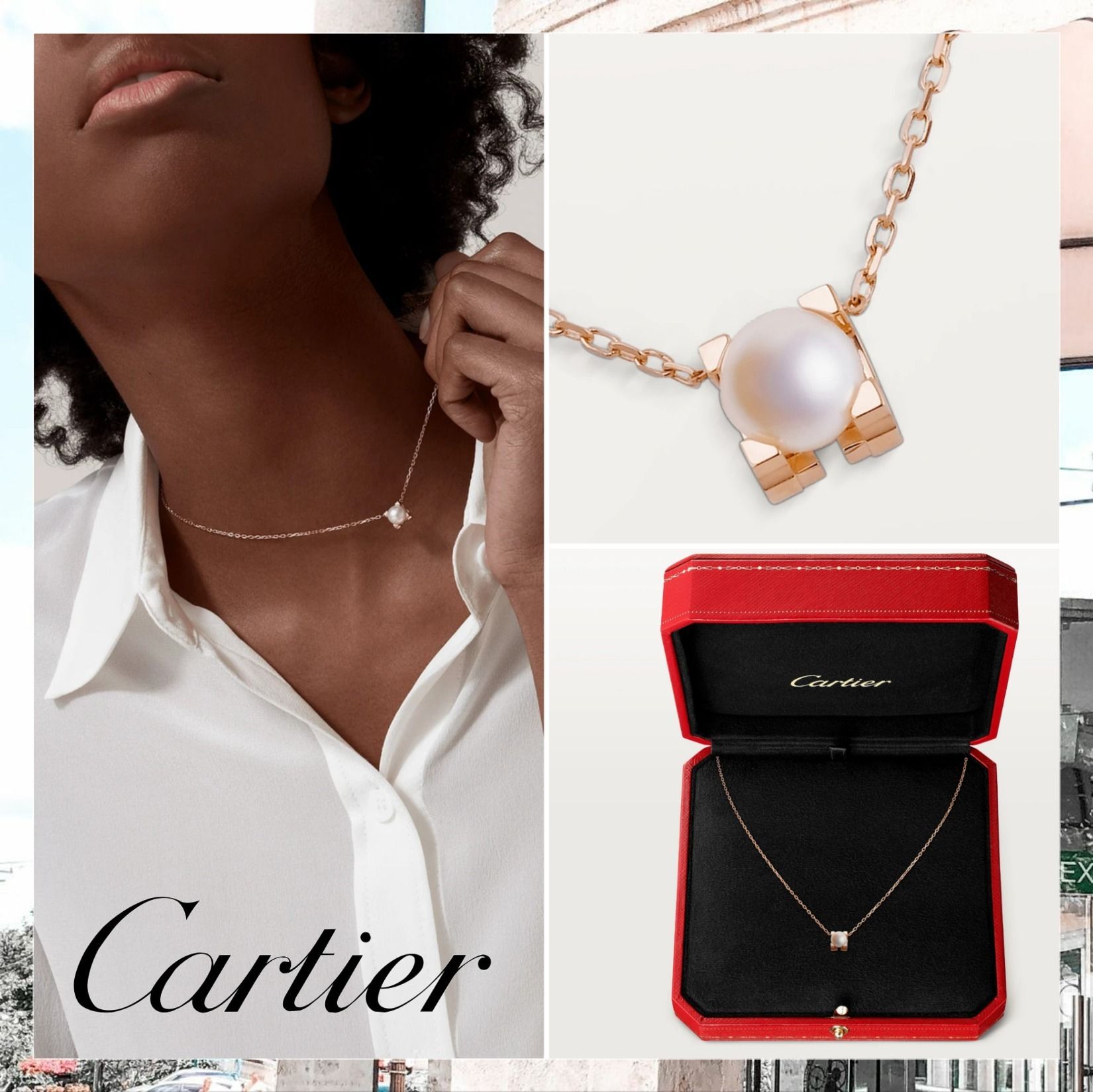 即納☆ギフトに【Cartier】C ドゥ カルティエ ネックレス 関税込