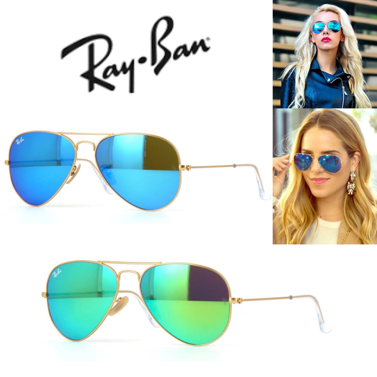 関送込＊RayBan＊RV3025 AVIATOR ミラーレンズサングラス (Ray Ban