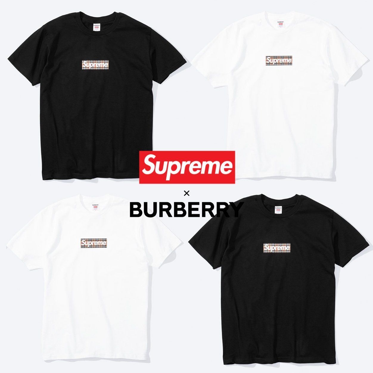 SS22 Supreme Burberry Box Logo Tee バーバリー ボックス ロゴ
