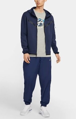 Nike Tech フリースパーカー＆ジョガーセット＊ネイビー (Nike