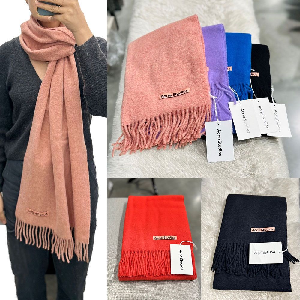 ACNE STUDIOS｜ SMALL SIZE ウールフリンジスカーフ (Acne Studios
