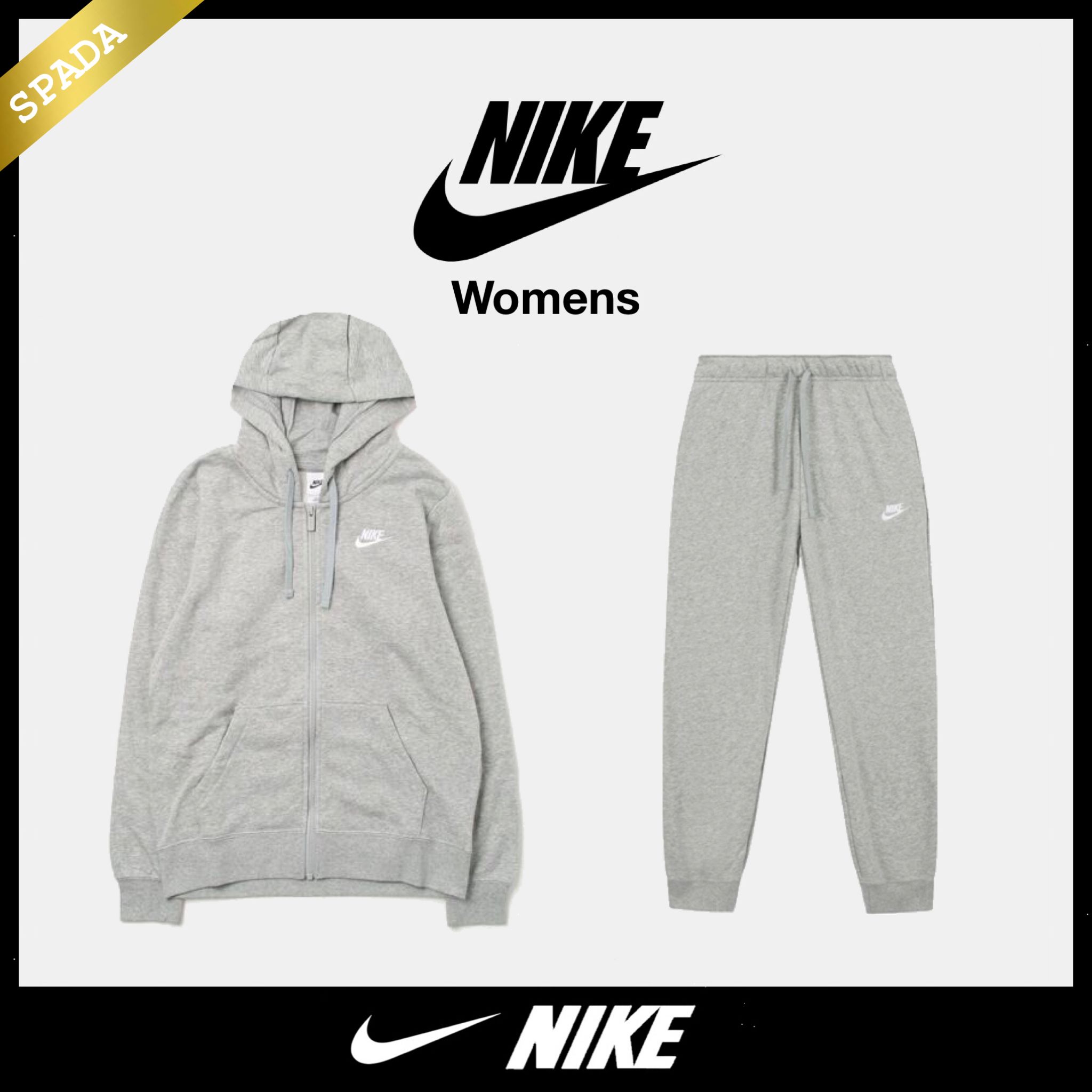 NIKE】ロゴ セットアップ グレー / 送料無料 (Nike/セットアップ