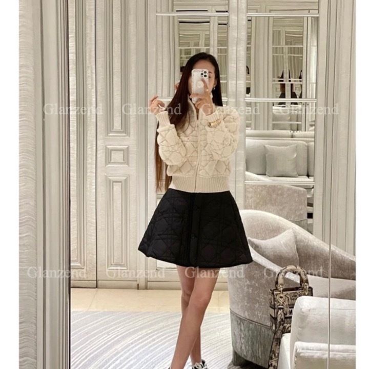 キルティングが可愛い♡【Dior】ミニスカート ブラック (Dior/スカート