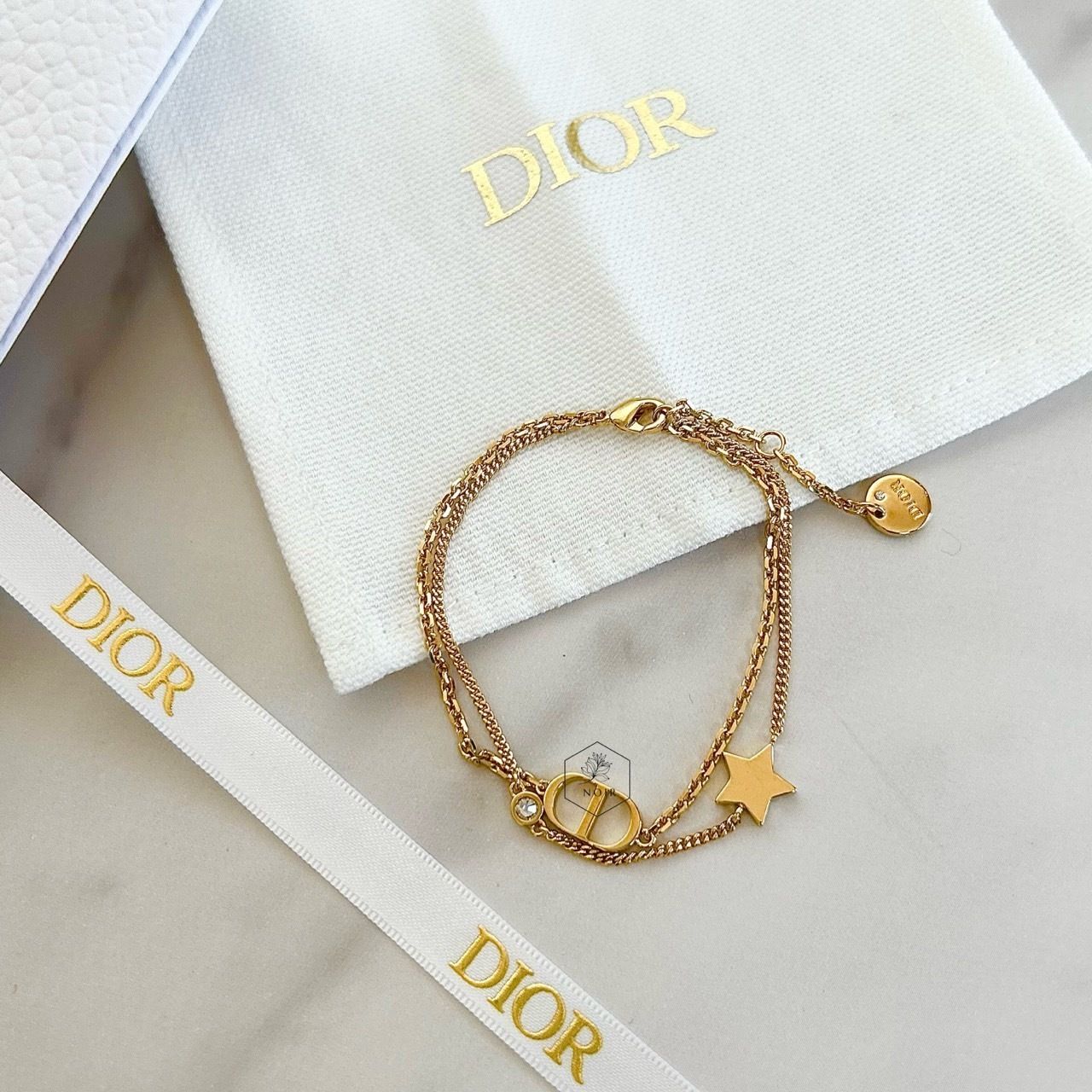 Dior PETIT CD ダブルブレスレット メタル & クリスタル (Dior