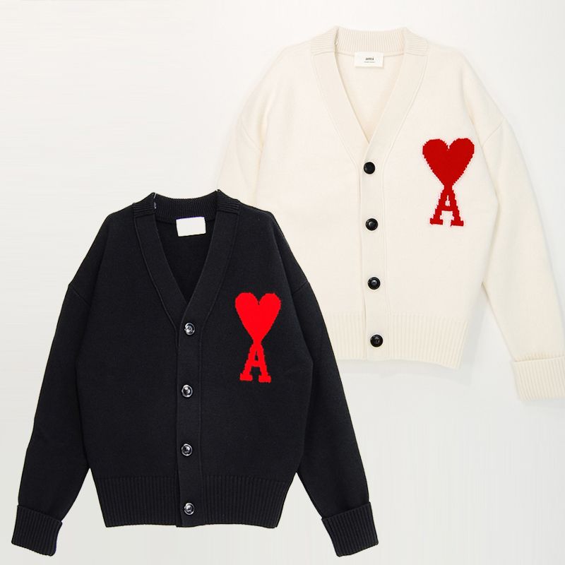 関税負担なし☆AMI PARIS オーバーサイズ ウール カーディガン (AMI