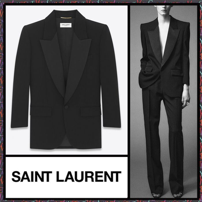 Saint Laurent《シングルブレスト タキシードジャケット》直営店