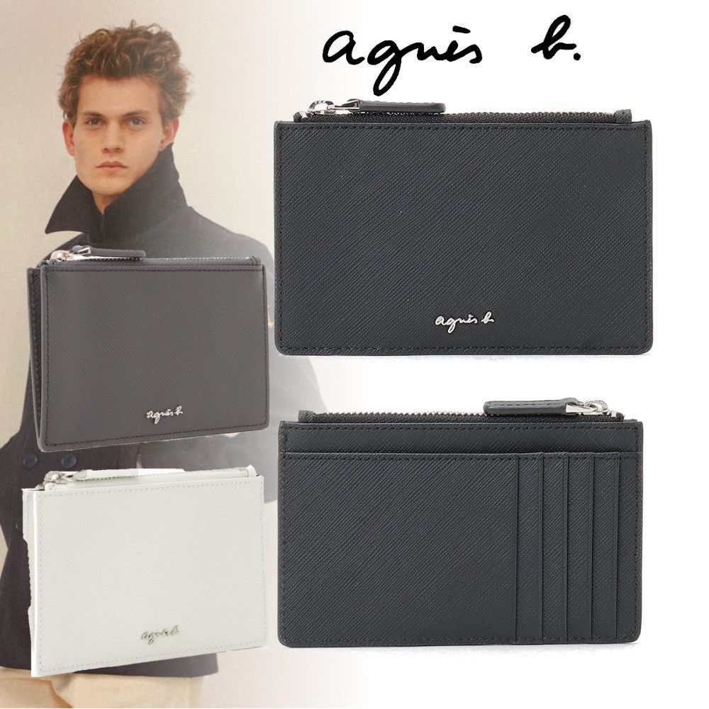 アニエスベー】スリム＆コンパクト！ジップ付きカードケース (Agnes b