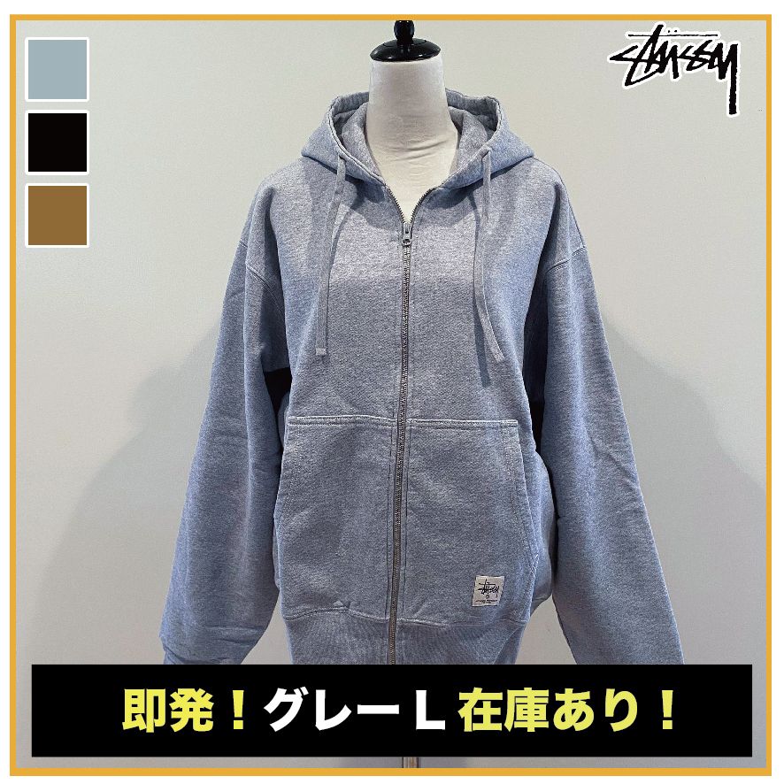 日本完売】STUSSY ☆ ダブルフェイスレーベル ジップパーカー (STUSSY