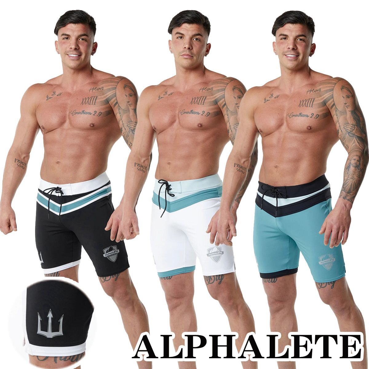 アルファーリード ALPHALETE 水着 サーフパンツ 人気 フィジーク