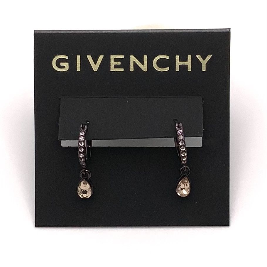 GIVENCHY ユニセックス フープドロップクリスタル ピアス (GIVENCHY