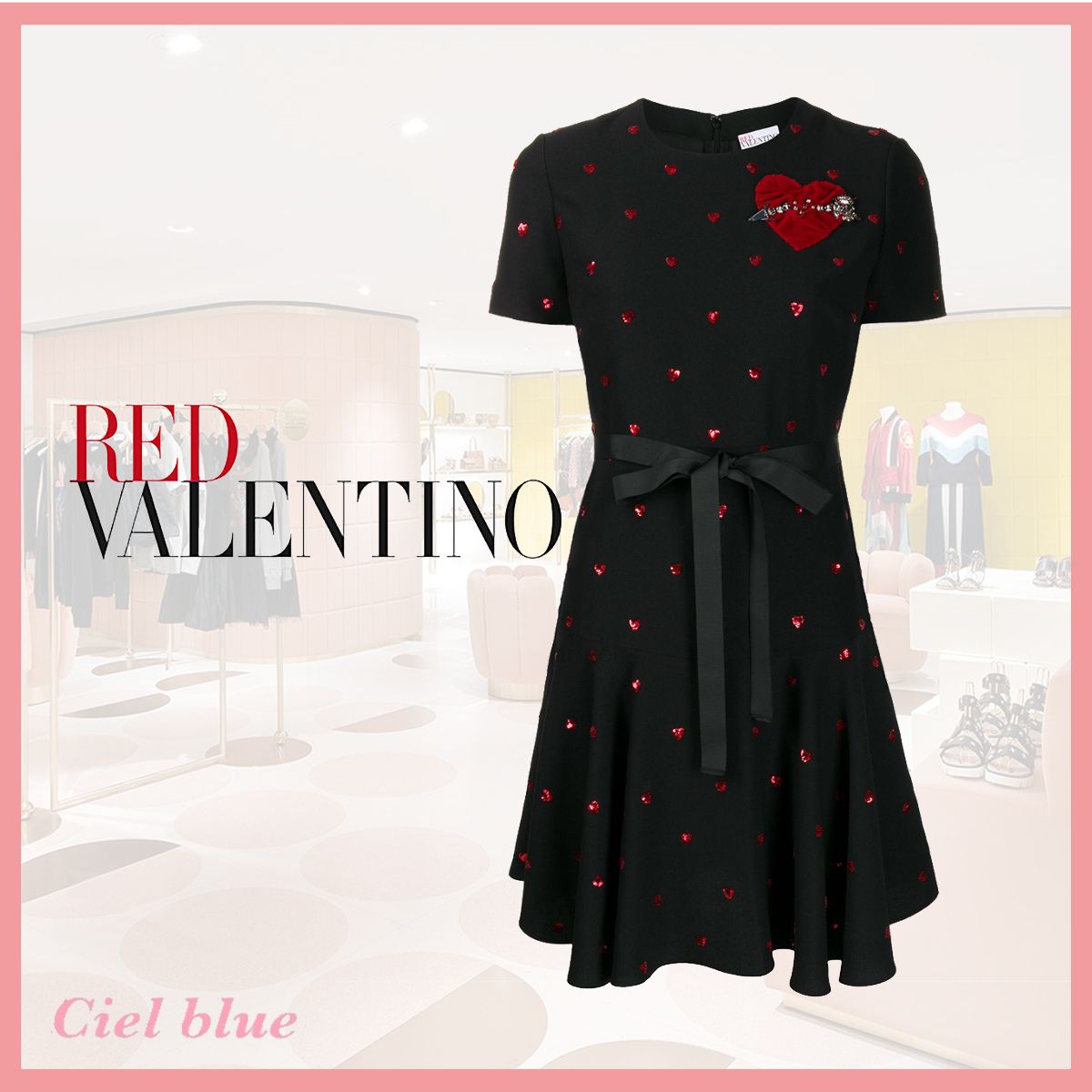 手元に在庫あり♡RED Valentino ハート ドレス (RED VALENTINO