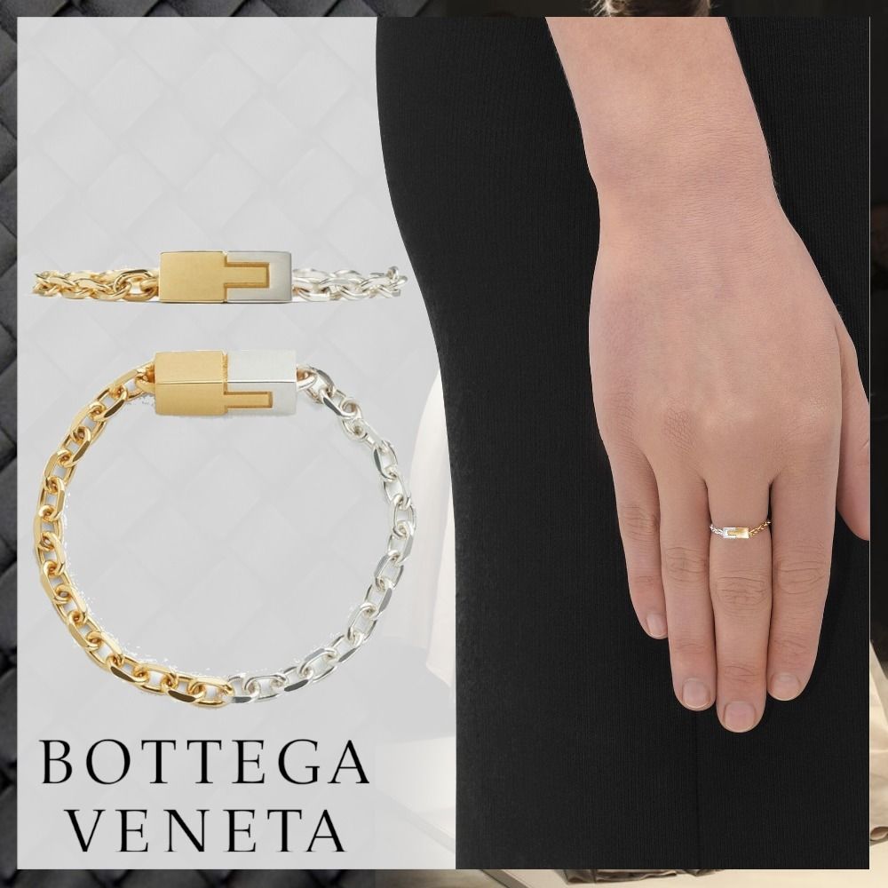 BOTTEGA VENETA JOINT ジョイント シルバー チェーンリング 18K
