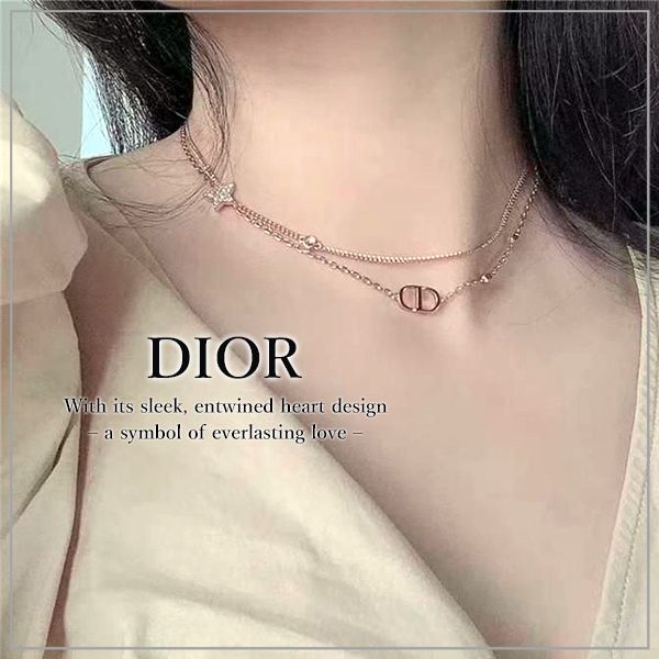 Dior】PETIT CD ダブル ネックレス (Dior/ネックレス・ペンダント