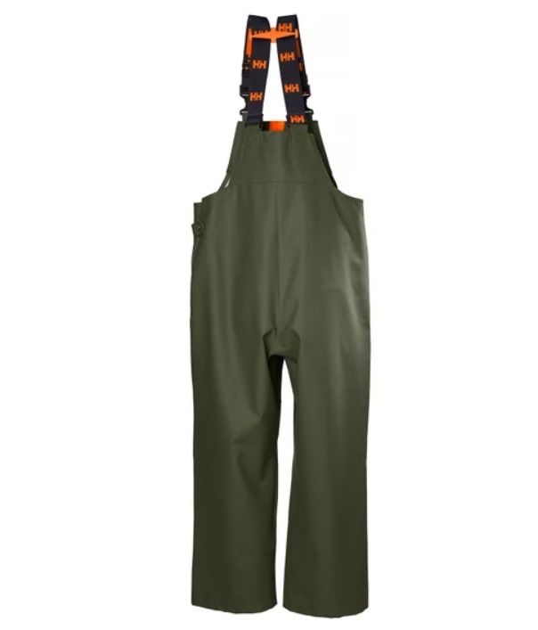 ヘリーハンセン PVC 防水 ビブパンツ サロペット グリーン BIB (HELLY
