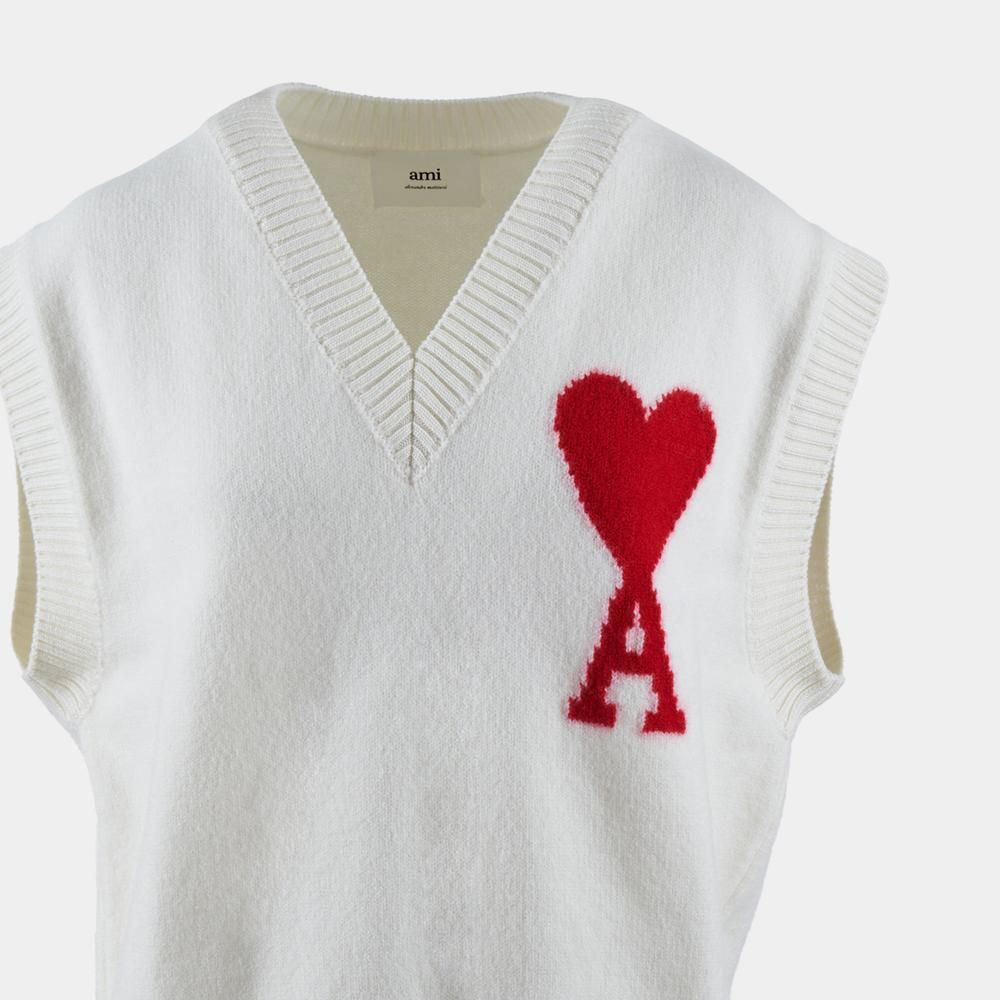 AMI PARIS】送料・関税込☆オーバーサイズニットベスト (AMI PARIS