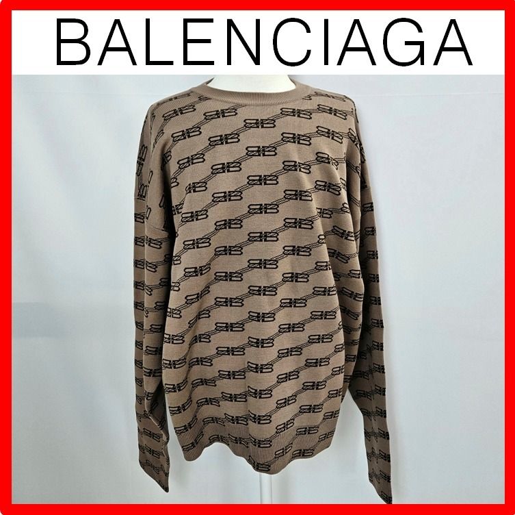 ☆韓国の人気☆【BALENCIAGA】☆BB ALL OVER KNIT☆ニット