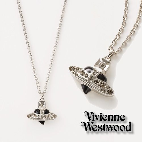 Vivienne Westwood】即対応 MAN DIAMANTE HEART ネックレス (Vivienne