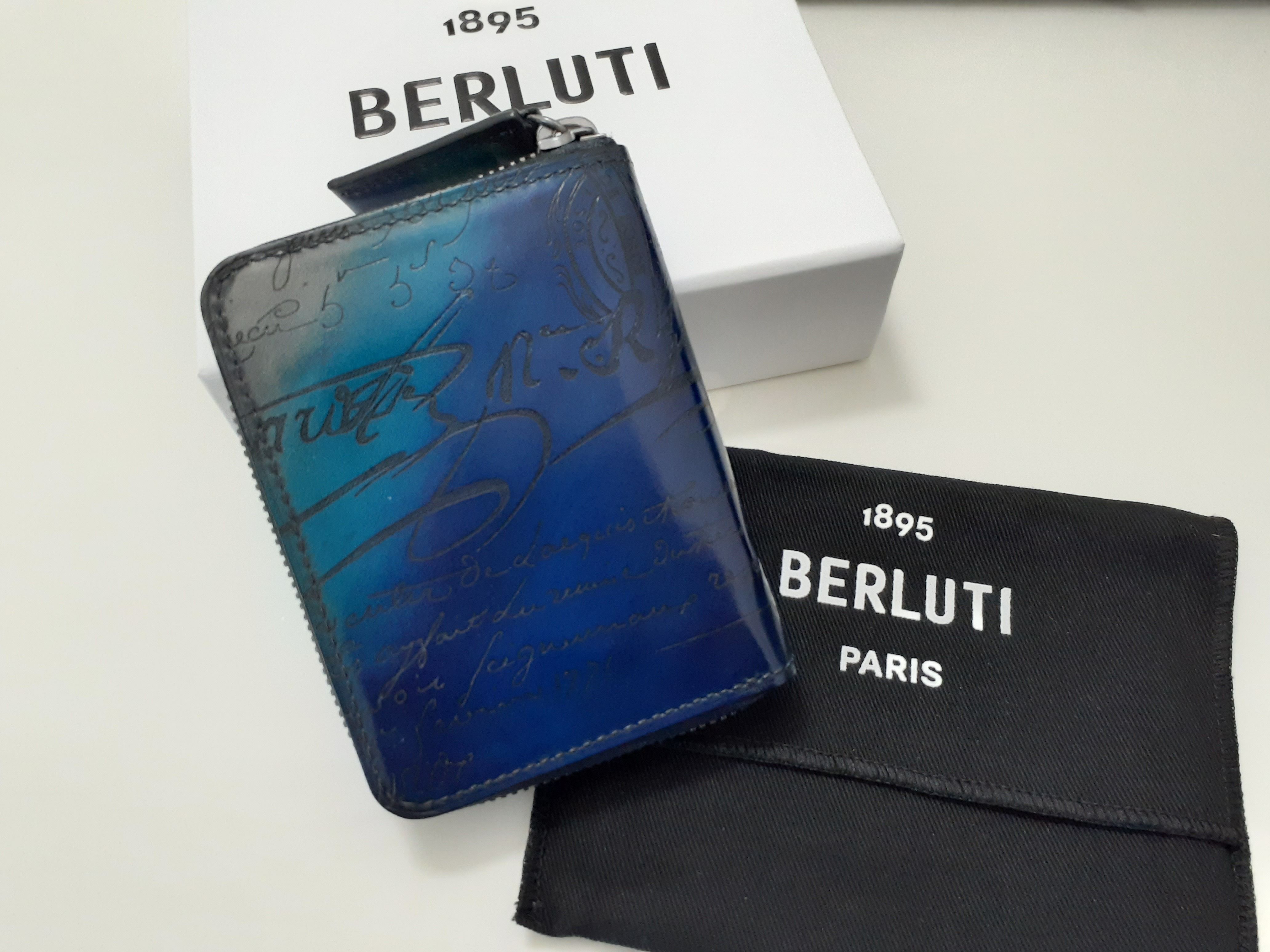 国内発送◇希少品Berluti コインケース WAPA◇カリグラフィー (Berluti