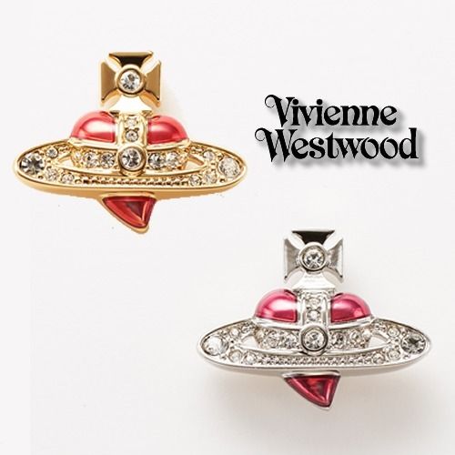 Vivienne Westwood】即対応 NEW DIAMANTE HEART クラッチピン