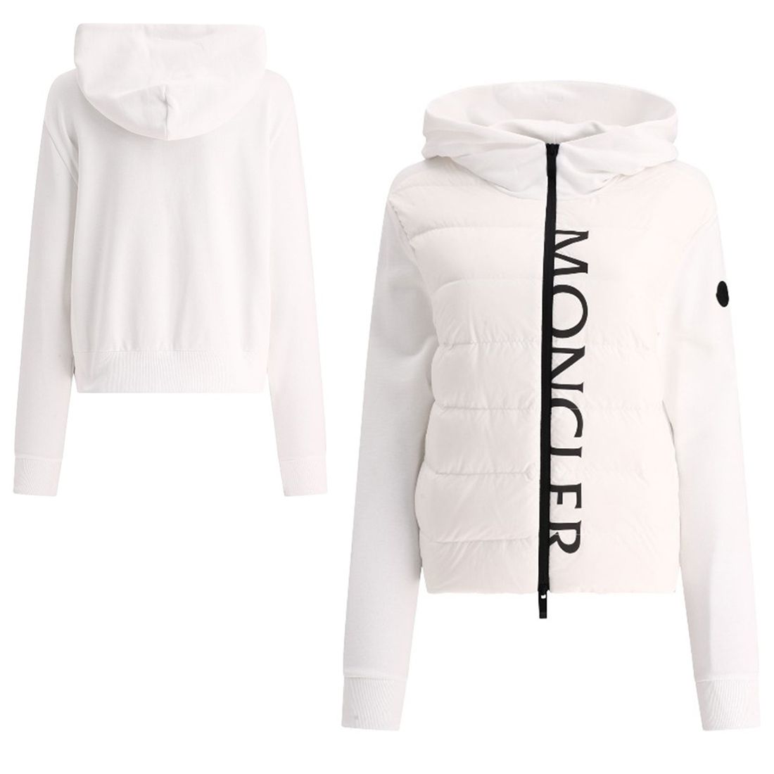 関税負担なしMONCLERレディースパッド入りジップアップパーカー